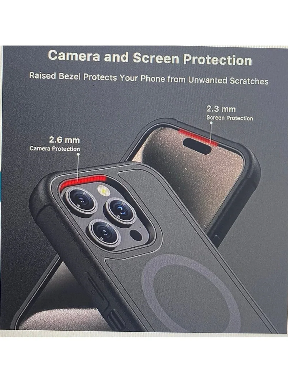 Mybat Pro Maverick Series Case for iPhone 15 Pro Max Black